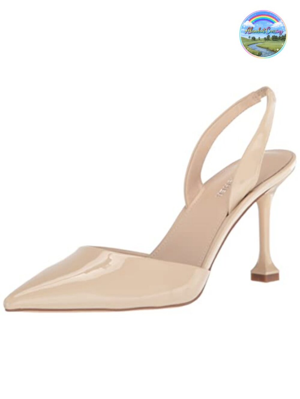 Women's Leather Pump Slingback Stiletto Pointed Toe Pumps